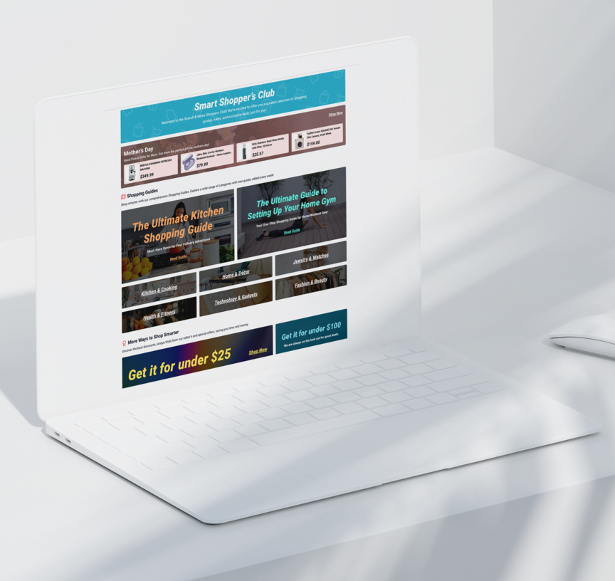 Shopping Vertical Audience Engagement Platform Preview