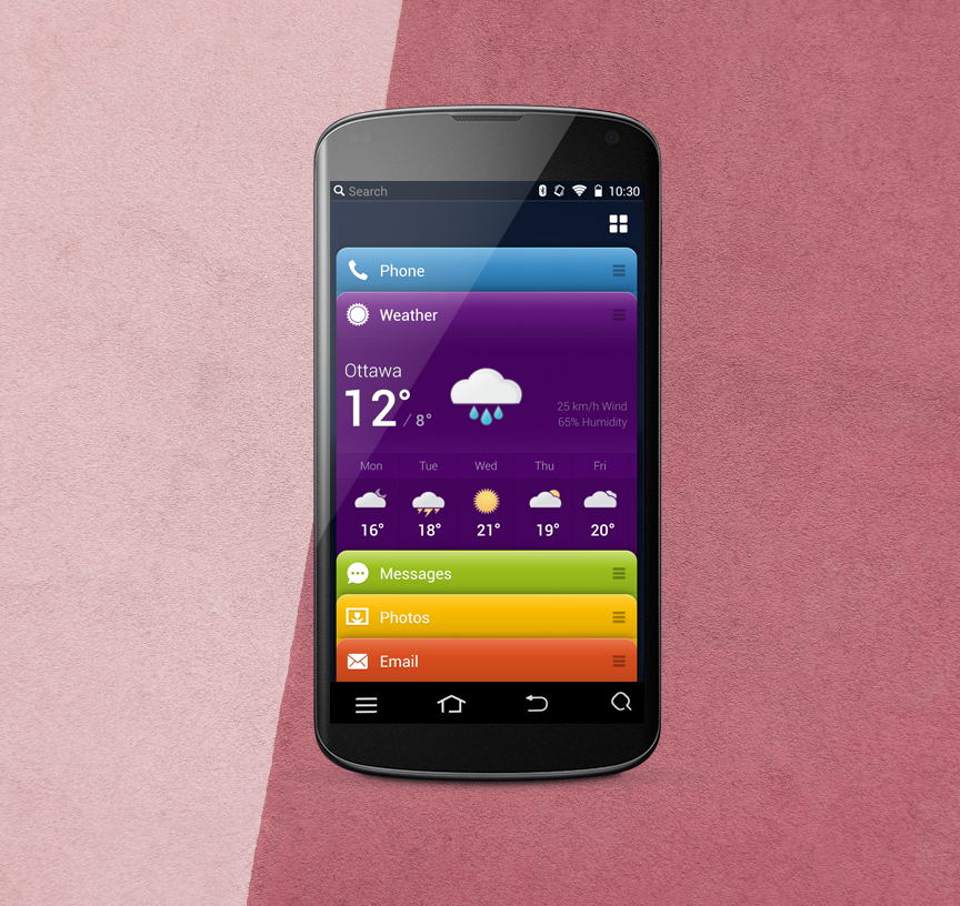 Android Framework Turkcell Widget Cards