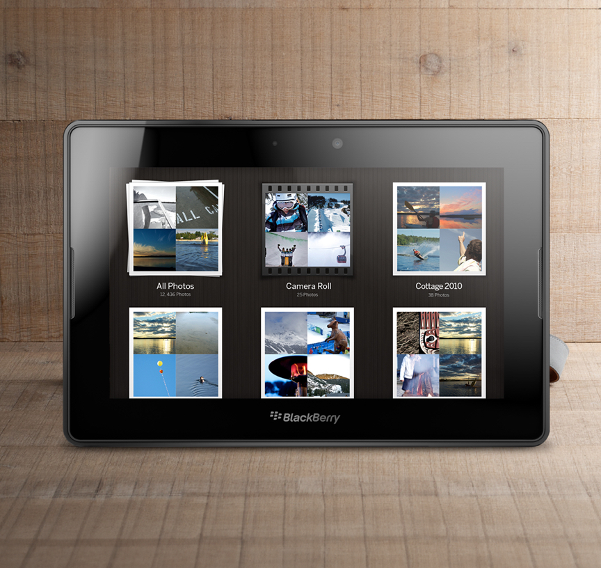 BlackBerry PlayBook Photos App